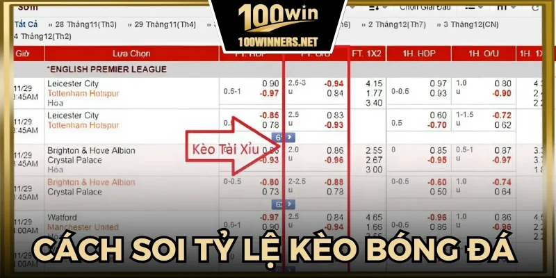 Hướng dẫn cách soi kèo bóng đá hôm nay chuẩn chỉnh